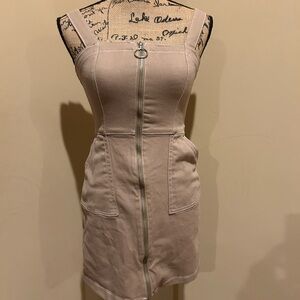 H&M Tan Sleeveless Dress overall size 4 mini dress
